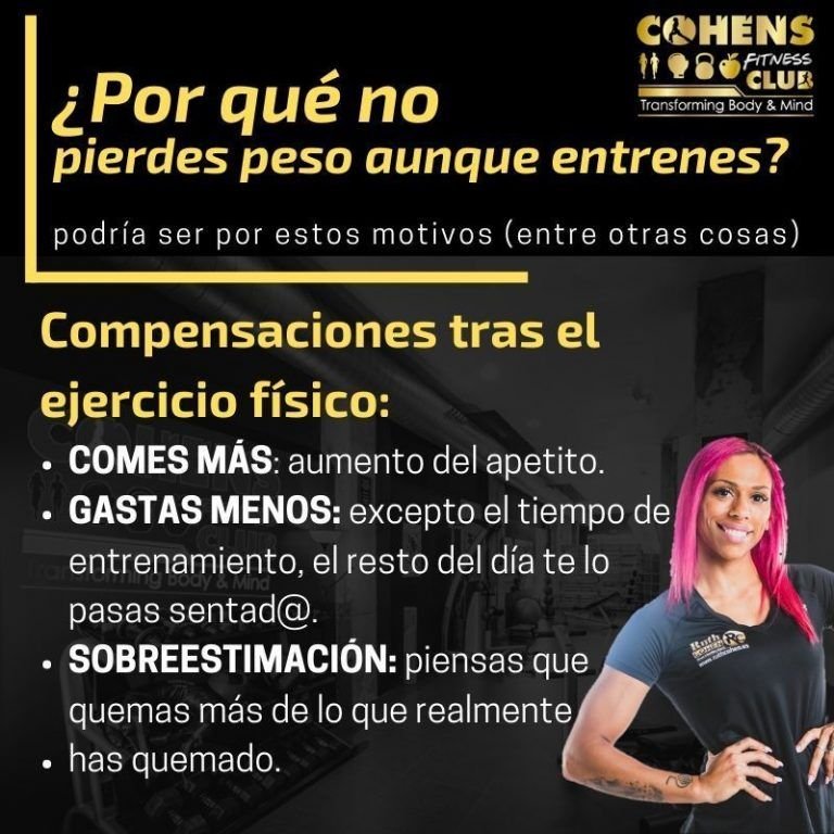 no pierdo peso aunque entrene