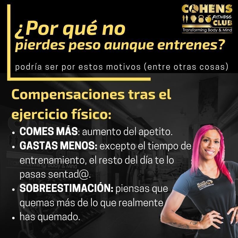 no pierdo peso aunque entrene